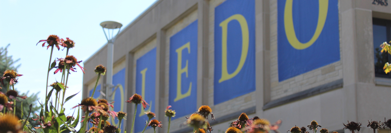 TOLEDO sign outside Student Union building